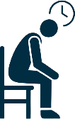 Ícone períodos sentado